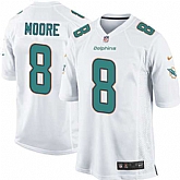 Nike Men & Women & Youth Dolphins #8 Moore White Team Color Game Jersey,baseball caps,new era cap wholesale,wholesale hats